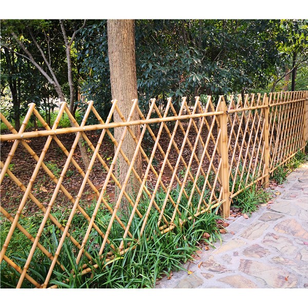 仿竹篱笆  双色枯黄-- 不锈钢仿真篱笆护栏