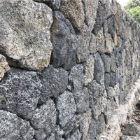 玄武岩火山石-3至5公分厚灰色自然面