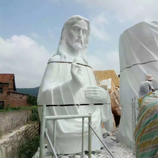耶稣雕刻-- 汉白玉石材厂